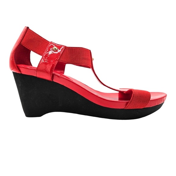 Lauren Ralph Lauren Shoes - Lauren Ralph Lauren Red Wedge Sandals
